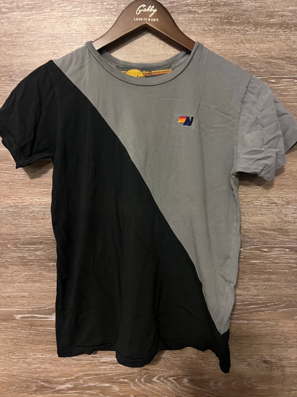 Aviator Nation shirt boy size 12 gray black top